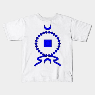 Imperial Roman Shield. Scutum (blue) Kids T-Shirt